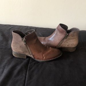 Born Chocolate Brown Ankle Booties